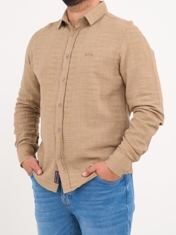 Lee Cooper - Camasa barbat cu maneca lunga de culoare uniforma - Img 4