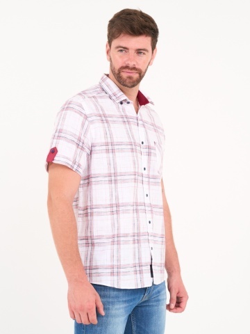 Lee Cooper - Camasa barbat maneca scurta cu model in carouri - Img 2
