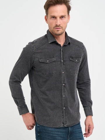 Lee Cooper - Camasa barbat regular cu buzunare cu clapeta aplicate - Img 6