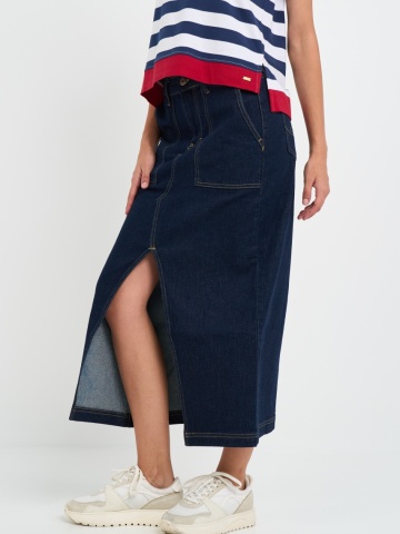 Lee Cooper - Fusta dama din denim cu buzunare aplicate - Img 7