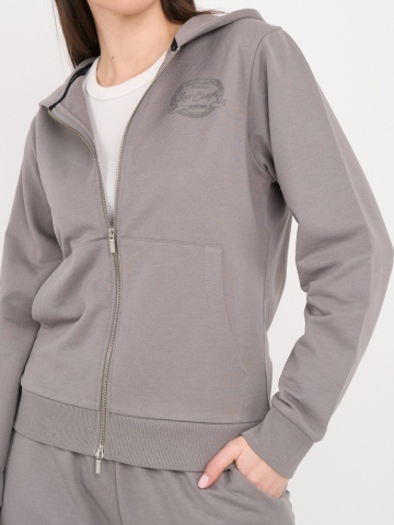 Lee Cooper - Hanorac dama cu fermoar si imprimeu logo - Img 3