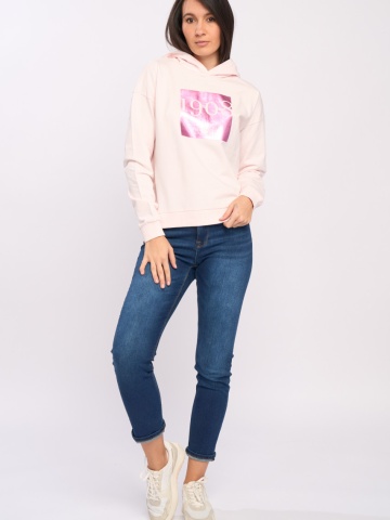 Lee Cooper - Hanorac dama cu gluga si imprimeu - Img 5