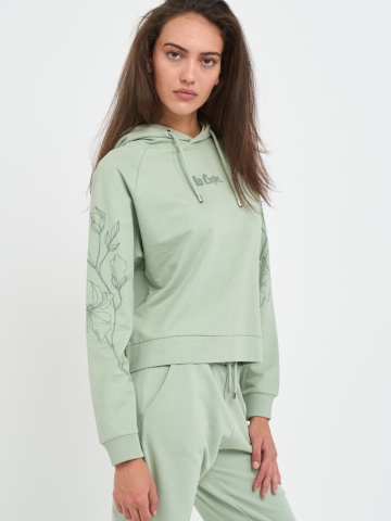 Lee Cooper - Hanorac dama cu imprimeu floral si logo - Img 7