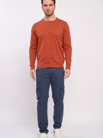 Lee Cooper - Pantaloni barbat cargo de culoare uniforma - Img 7