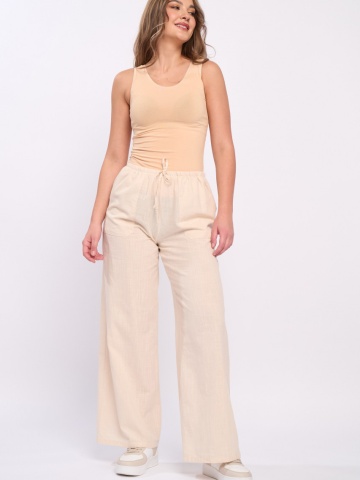Lee Cooper - Pantaloni dama de culoare uniforma cu buzunare - Img 7