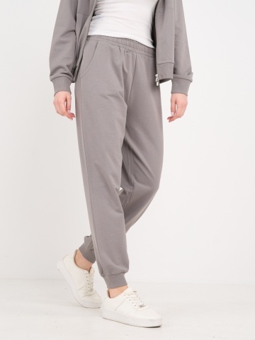 Lee Cooper - Pantaloni sport dama cu buzunare si logo aplicat