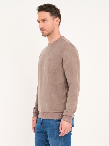 Lee Cooper - Pulover barbat de culoare uniforma cu detalii logo - Img 3