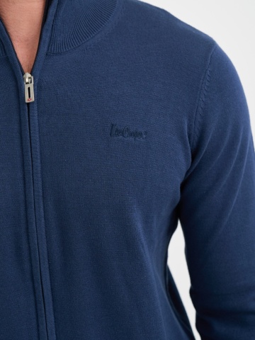Lee Cooper - Pulover barbat de culoare uniforma cu fermoar - Img 2