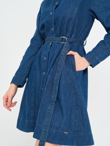 Lee Cooper - Rochie dama din denim cu buzunare - Img 3