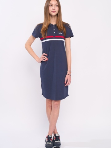 Lee Cooper - Rochie dama tip polo cu logo aplicat - Img 6