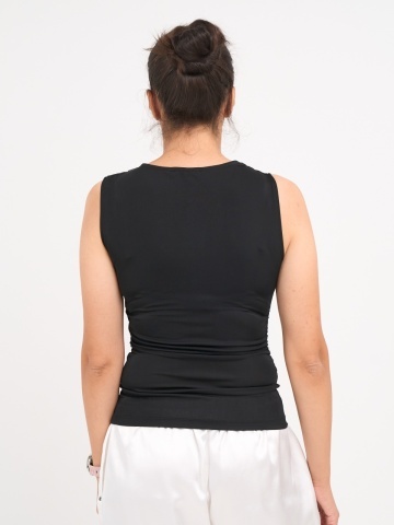 Lee Cooper - Top dama de culoare uniforma cu detalii - Img 2