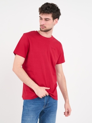 Lee Cooper - Tricou barbat de culoare uniforma cu detalii logo - Img 7