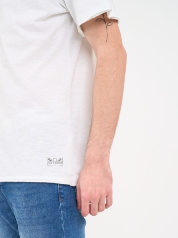 Lee Cooper - Tricou barbat de culoare uniforma cu detalii - Img 3