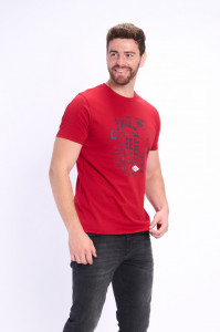 Lee Cooper - Tricou barbat imprimat din bumbac cu logo