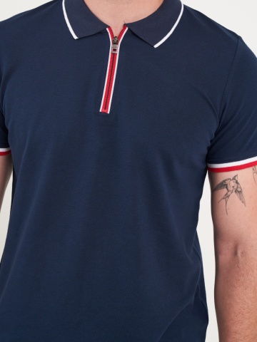Lee Cooper - Tricou barbat polo cu fermoar - Img 5