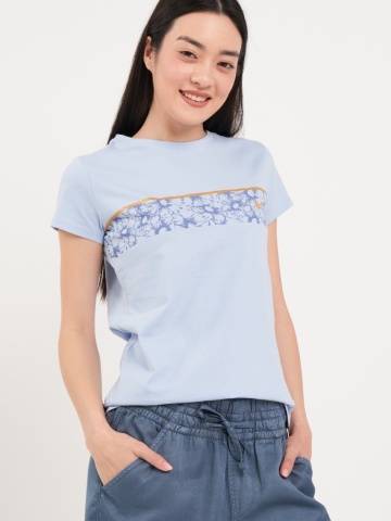 Lee Cooper - Tricou dama cu imprimeu floral cu logo - Img 2