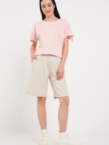 Lee Cooper - Tricou dama cu maneca scurta de culoare uniforma - Img 7