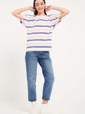 Lee Cooper - Tricou dama cu maneca scurta si dungi - Img 6