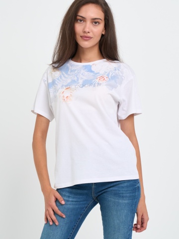 Lee Cooper - Tricou dama cu model grafic floral