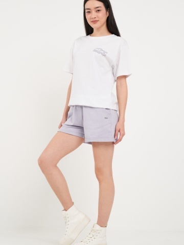 Lee Cooper - Tricou dama de culoare uniforma cu imprimeu text - Img 8