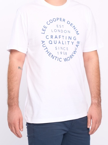 Lee Cooper - Tricou maneca scurta barbat cu detalii text logo - Img 3