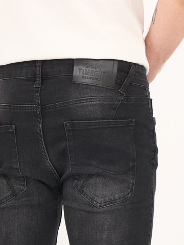 Timeout - Blugi barbat slim cu aspect decolorat - Img 2