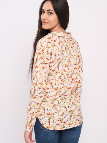 Timeout - Camasa dama maneca lunga cu model floral - Img 2