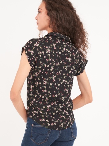 Timeout - Camasa dama maneca scurta cu imprimeu floral - Img 3