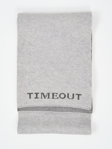 Timeout - Fular barbat cu imprimeu logo