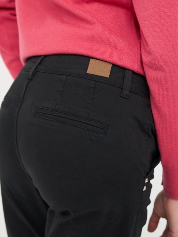 Timeout - Pantaloni dama de culoare inchisa cu buzunare oblice - Img 3