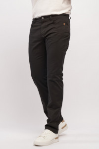 Timeout - Pantaloni lungi barbat casual de culoare uniforma cu buzunare si logo