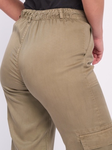 Timeout - Pantaloni lungi dama cu buzunare de culoare uniforma - Img 11