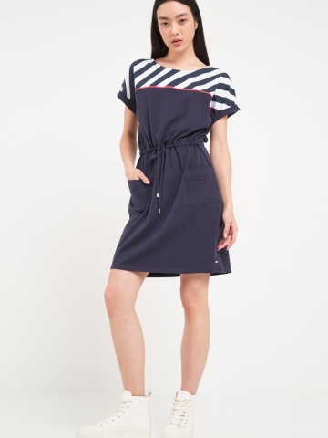 Timeout - Rochie dama de culoare uniforma cu detalii - Img 8