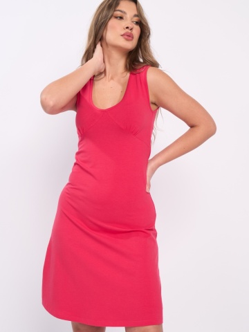 Timeout - Rochie dama de culoare uniforma cu logo metalic aplicat - Img 2