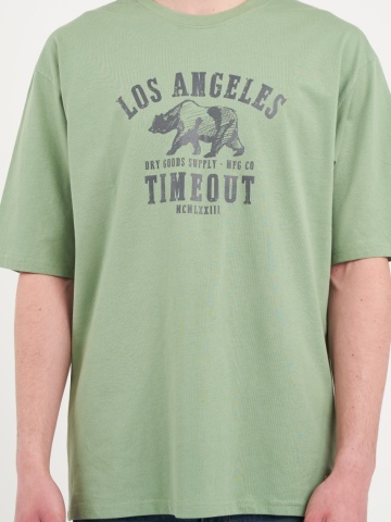 Timeout - Tricou barbat cu imprimeu logo - Img 2