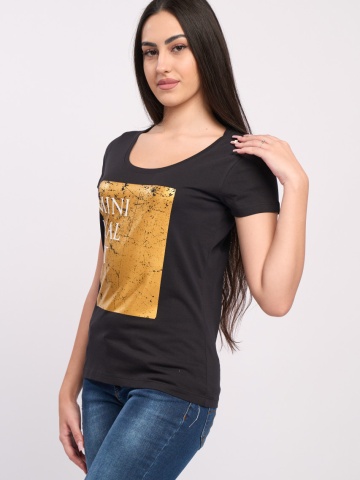 Timeout - Tricou cu maneca scurta dama cu imprimeu - Img 4