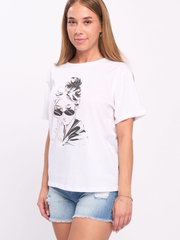 Timeout - Tricou dama cu imprimeu model - Img 5