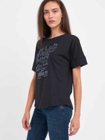 Timeout - Tricou dama cu imprimeu texturat - Img 7