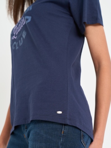 Timeout - Tricou dama cu logo si detalii grafice - Img 2