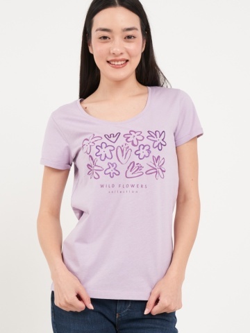 Timeout - Tricou dama cu maneca scurta si imprimeu grafic - Img 5