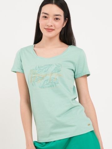 Timeout - Tricou dama cu maneca scurta si imprimeu grafic