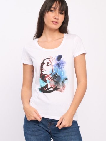 Timeout - Tricou dama maneca scurta cu model imprimat