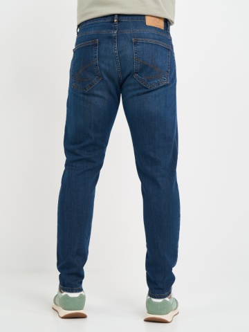 Kenvelo - Blugi barbat slim aspect usor decolorat - Img 2