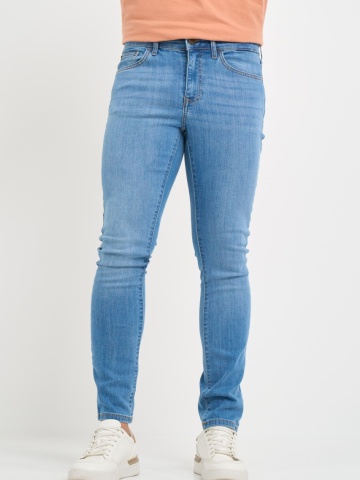 Kenvelo - Blugi barbat slim de culoare deschisa si usor decolorati