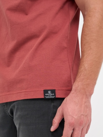 Kenvelo - Tricou barbat cu imprimeu texturat si logo - Img 3