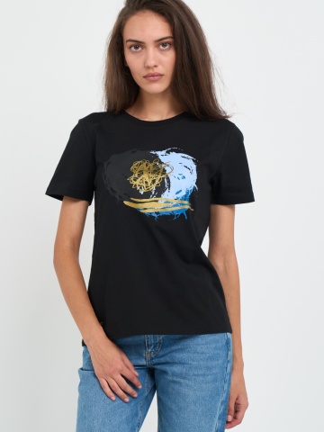 Kenvelo - Tricou dama cu imprimeu detalii grafice