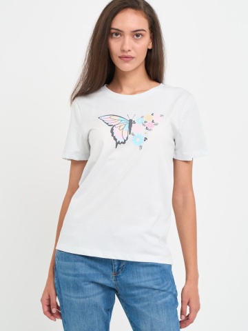 Kenvelo - Tricou dama cu imprimeu fluture