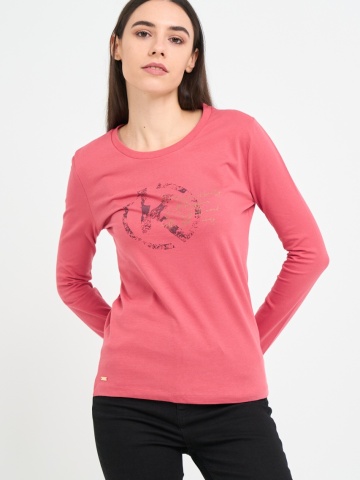Kenvelo - Tricou dama cu maneca lunga si imprimeu logo - Img 9