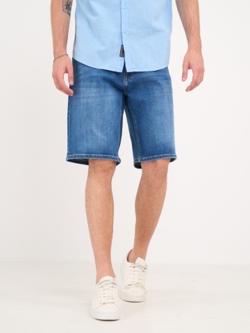 Lee Cooper - Bermude barbat din denim cu aspect usor decolorat