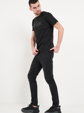 Lee Cooper - Blugi barbat skinny de culoare inchisa - Img 3